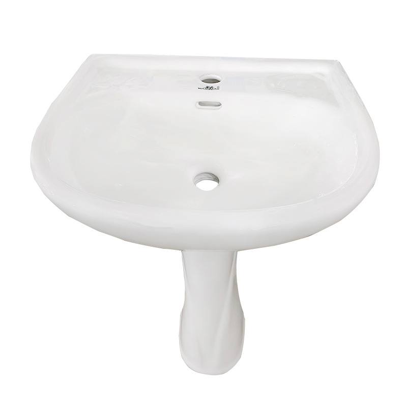 Meijie Pedestal Basin Small Size Balcony Wash Basin Ceramic Washbasin Plate Single Basin Bathroom Inter-Platform Basin Household