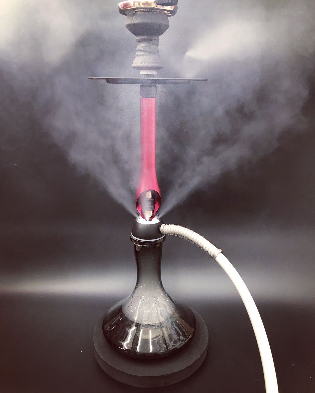 大烟雾水烟壶工厂大号俄罗斯壶单管硅胶管铝合金玻璃壶套装shisha