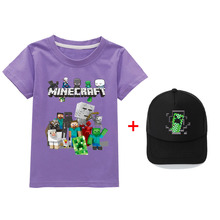 Minecraft精棉 男女童装短袖T恤+帽子43004
