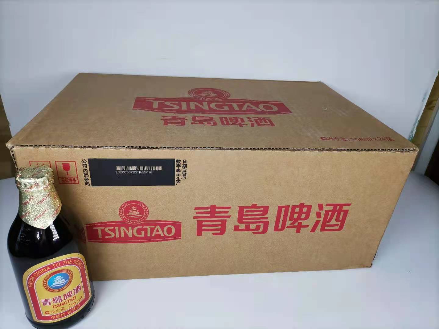 青岛特色啤酒二厂生产小棕金296*24瓶登州路56号高端送礼-阿里巴巴