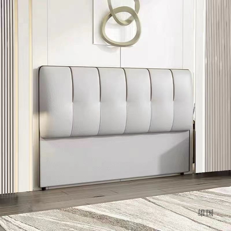 床头软包靠背新款简约现代1.8实木落地背板科技1.5超薄单买-阿里巴巴