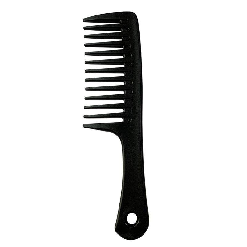 Large Thick Large Tooth Comb Hair Curling Comb Plastic Hairbrush Not Easy to Break Plastic Unisex Household Comb Frosted