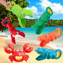 儿童沙滩夹子玩具龙虾恐龙蟹脚钳海洋卡通动物模型机械手挖沙铲
