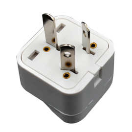 三角美标转换插头 三角澳规转换头  美规转英规插头 电源转换头