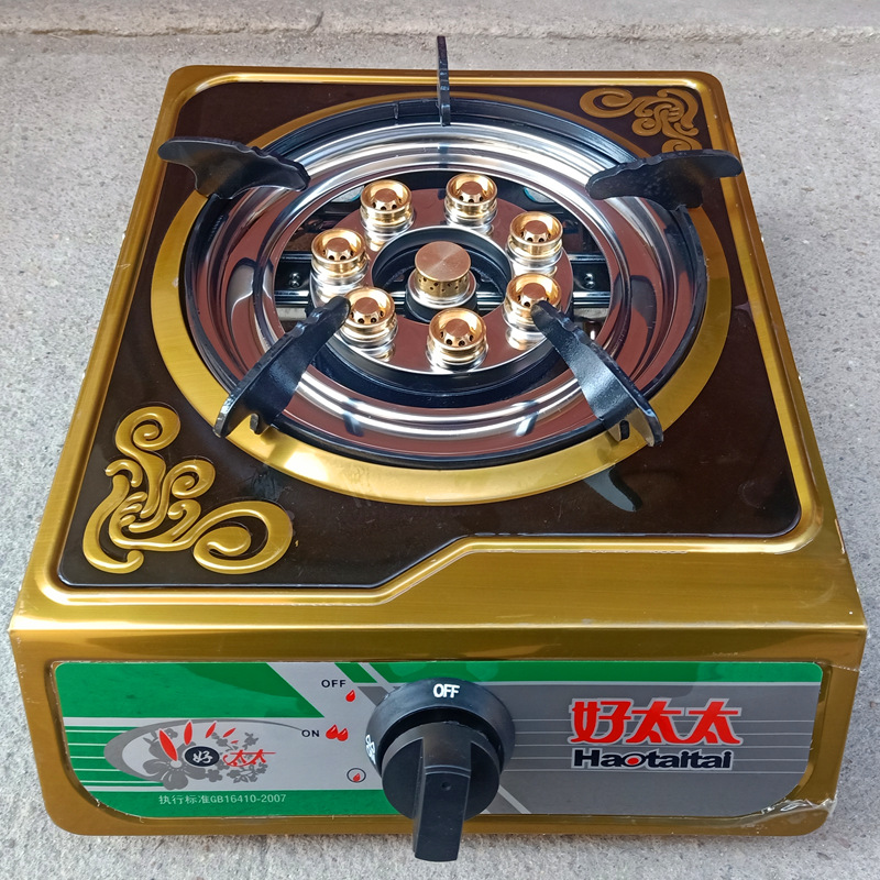 批发猛火燃气灶厂家煤气灶特价台式灶具家用燃气灶单灶铜彩钢
