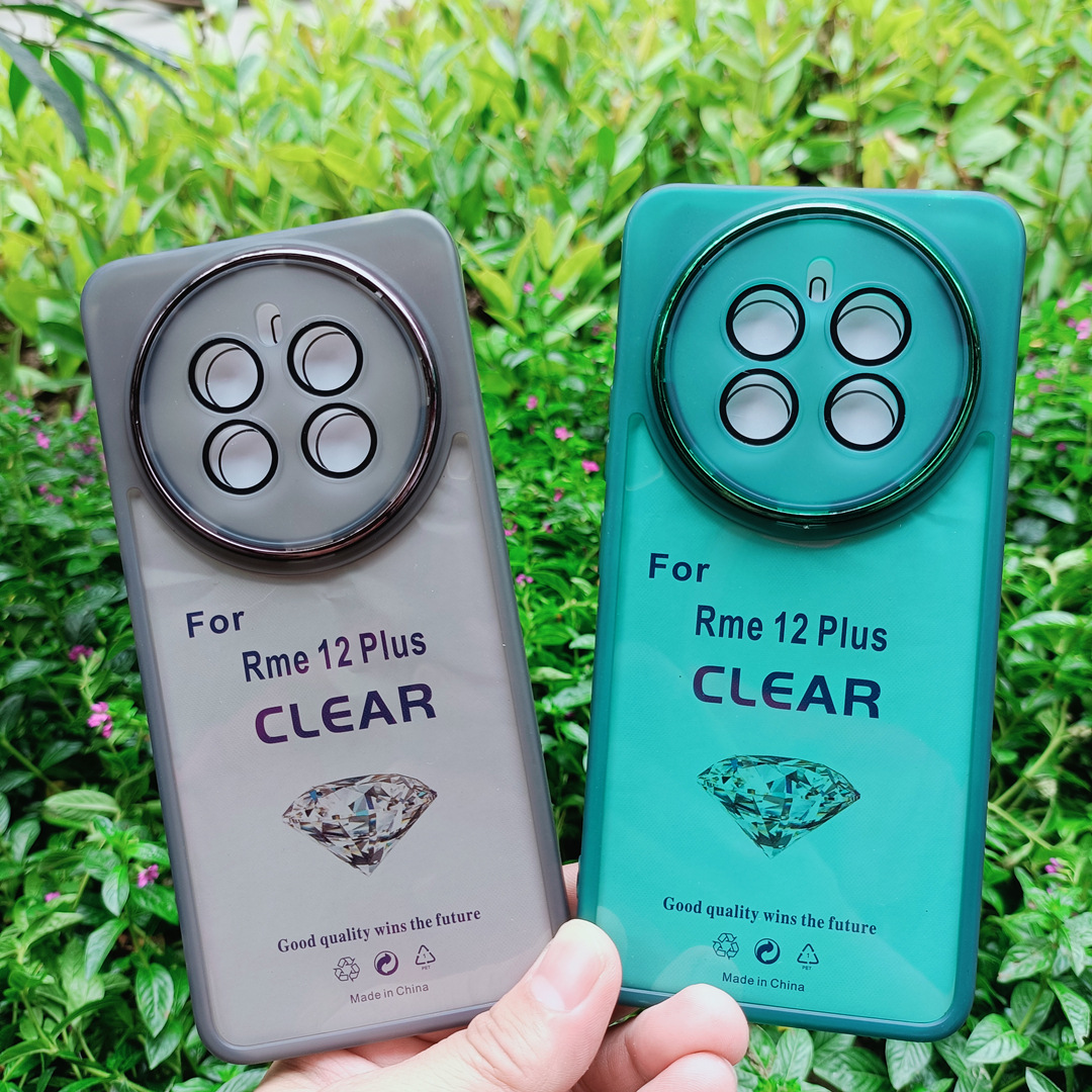 适用realme11 5g国外彩色tpu手机壳 电镀镜框贴镜头