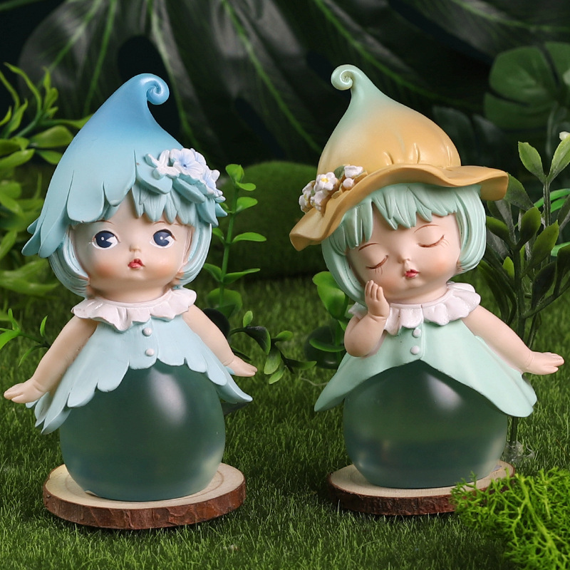 魔法森林摆件花仙子可爱女孩桌面家居装饰品小物件生日礼物创意