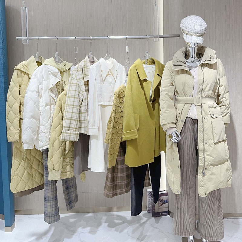 艺素国际23冬装品牌折扣女装批发 伊芙丽实体正品撤柜一手货源