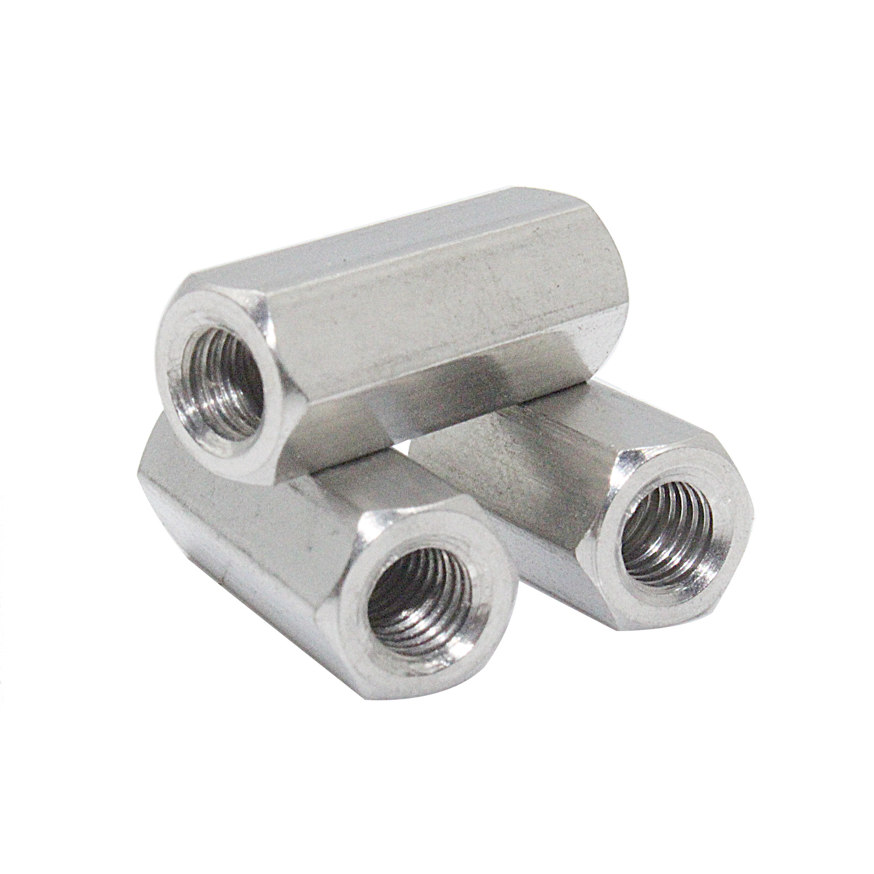 国标柱304不锈钢手拧加长六角国标丝杆螺帽m3m4m5m6m8m10m12m14