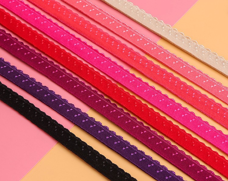 弹力包边带1cm双层对折内衣内裤松紧包边条衣服花边滚边条辅料