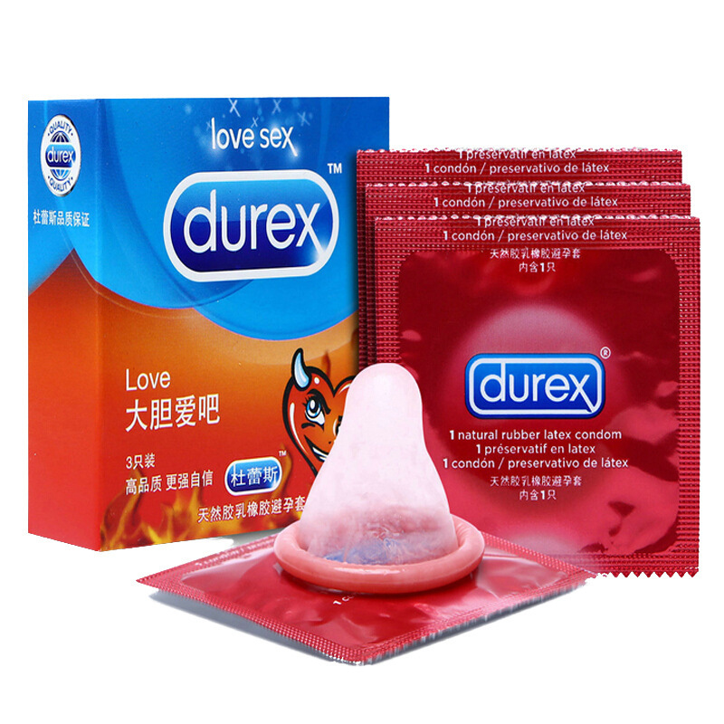 杜蕾斯避孕套 大胆爱3只装安全套成人情趣计生性保健用品批发代发