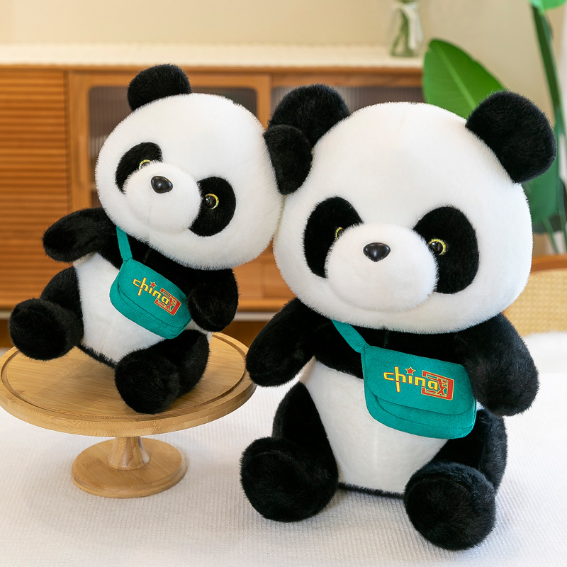 New Chinese Panda Doll Plush Toys Backpack Lesser Panda Doll Children Gift Tourist Souvenir