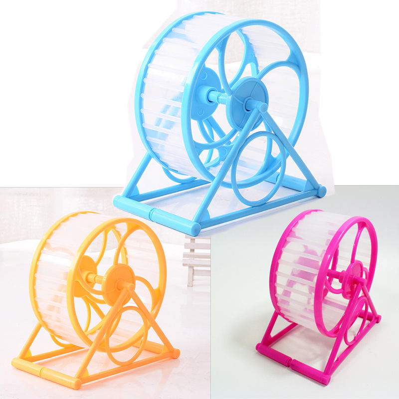 仓鼠跑轮笼子鼠鼠熊转轮玩具健身滚轮运动轮跑步机用品支架跑轮