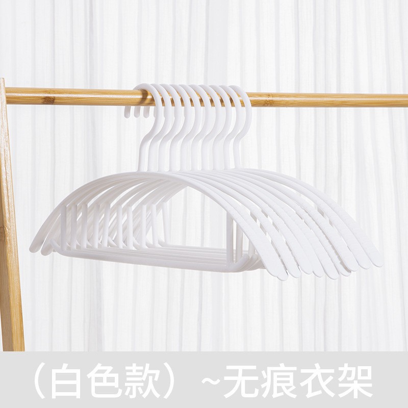 Household Clothes Rack Macaron Color Drying Rack Clothes Support Semicircle Traceless Plastic Hanger Non-Slip Clothes Hanger