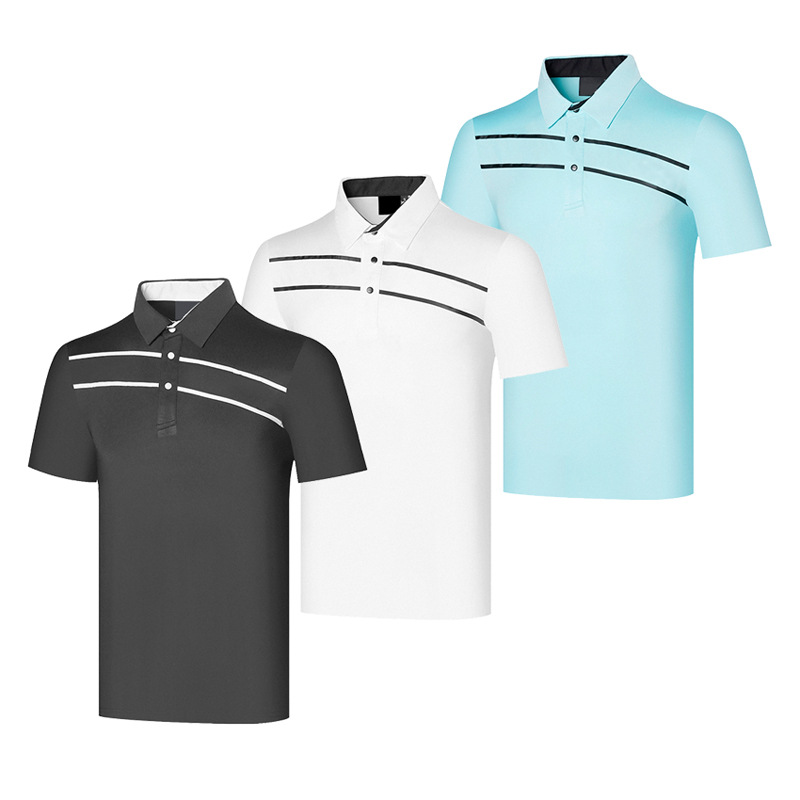 男士新款高尔夫短袖t恤排汗吸湿冰爽舒适golf服装球衣定制加logo