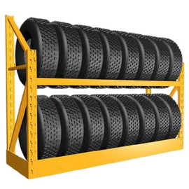汽车用品展示架重型多层轮胎货架工业仓库仓储中型壁挂式轮胎架