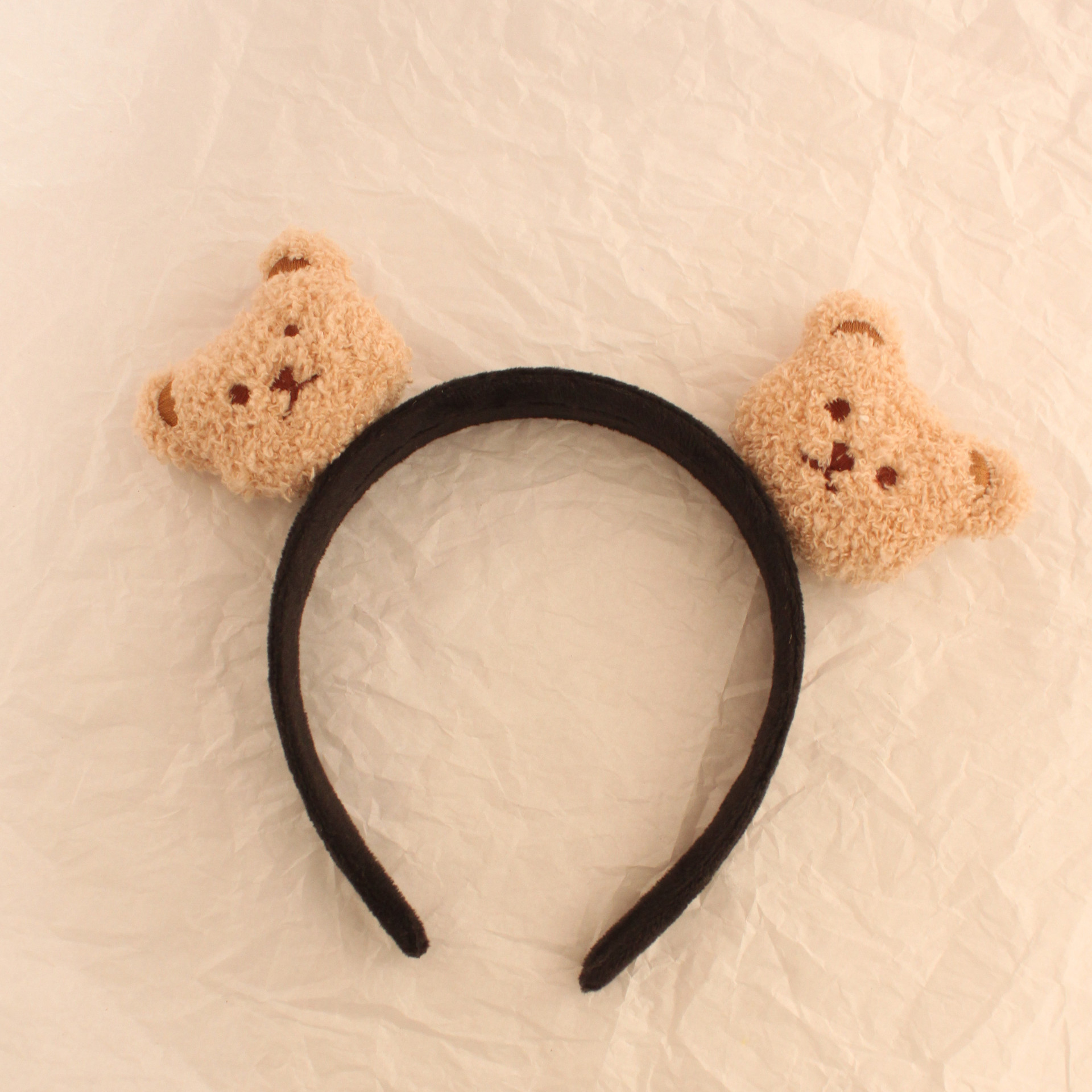 卷毛小熊发箍洗脸卡通玩偶网红头箍敷面膜头饰发卡宽边发饰日韩