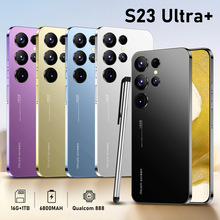 跨境手机S23 ultra6.8寸大屏500万像素安卓8.1 一体机1+8安卓手机