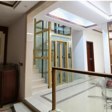 家用电梯铝合金玻璃井道别墅装修按需设计室内小型观光梯