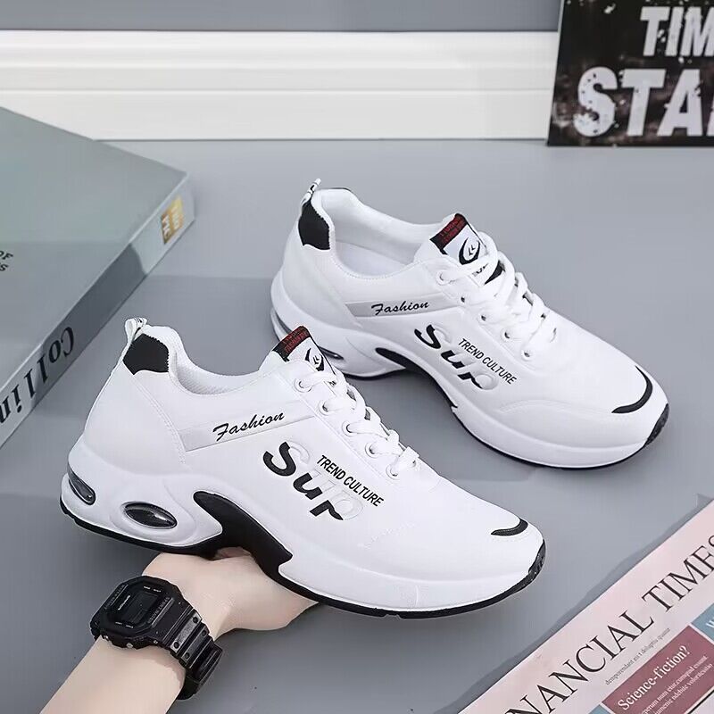 Spring and Summer Sports Shoes Youth Trend Outdoor Running Shoes Breathable Mesh Shoes Thick-Soled Casual Men‘s Shoes All-Matching Board Shoes