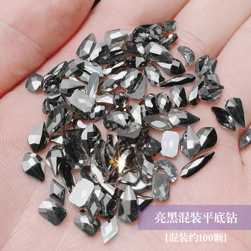 Nail Beauty Rhinestone 100 PCs Nail Ornament Aurora Diamond Phantom Fancy Shape Diamonds New York Storm Diamond Decorations Insole Diamond Wholesale