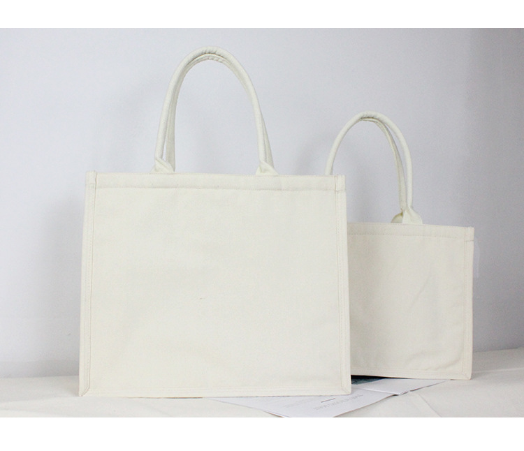 无印同款帆布托特包白色帆布包手提包单肩包购物袋小红书推荐现货
