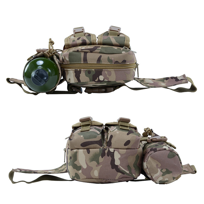 Wholesale Canvas Camouflage Fishing Multi-Functional Lure Kettle Bag Construction Site Work Sports Outdoor Tactics Men's Waist Bag