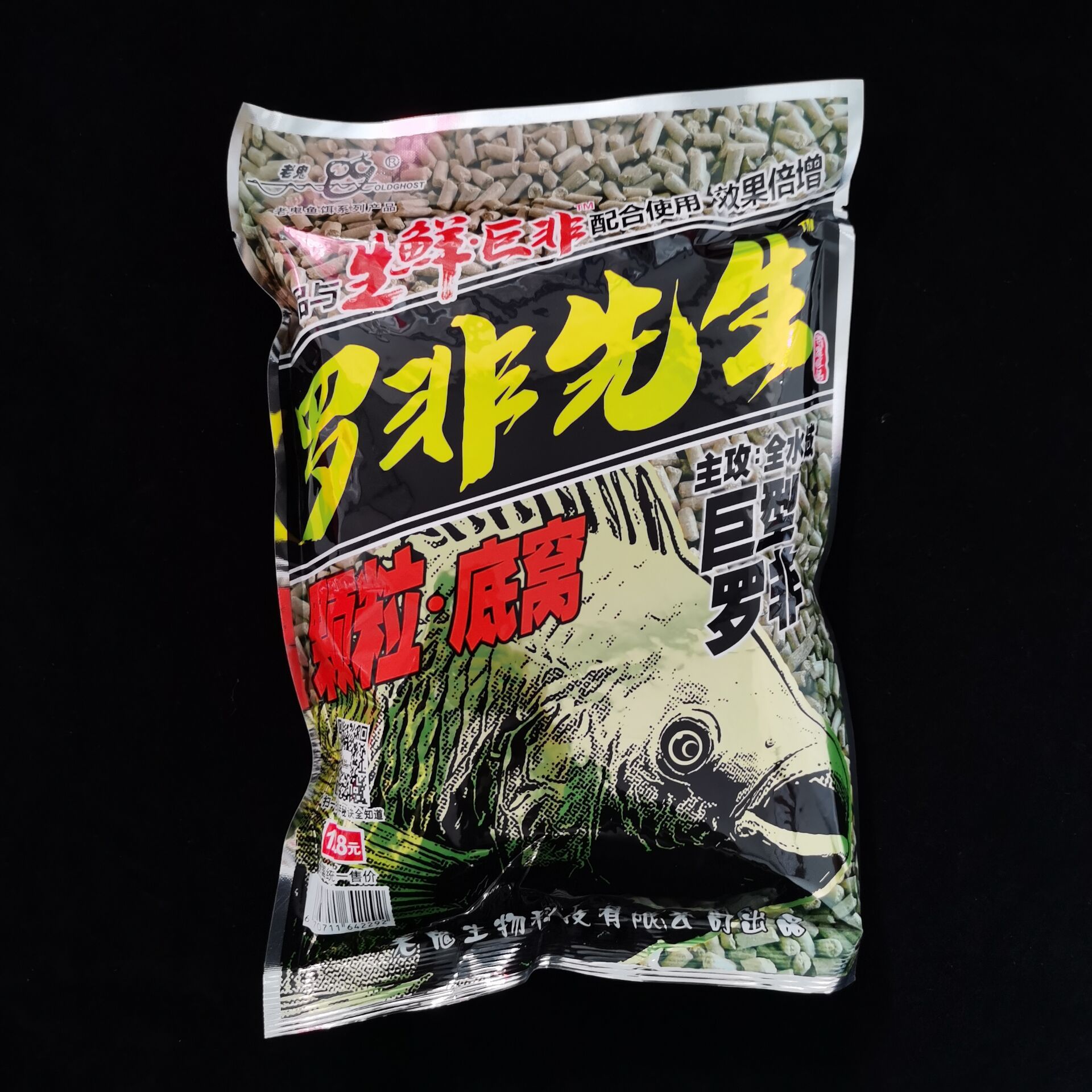 泡800g,2mm罗非先生颗粒底窝800g产地中国鱼饵形态粉末状品牌张廷国产