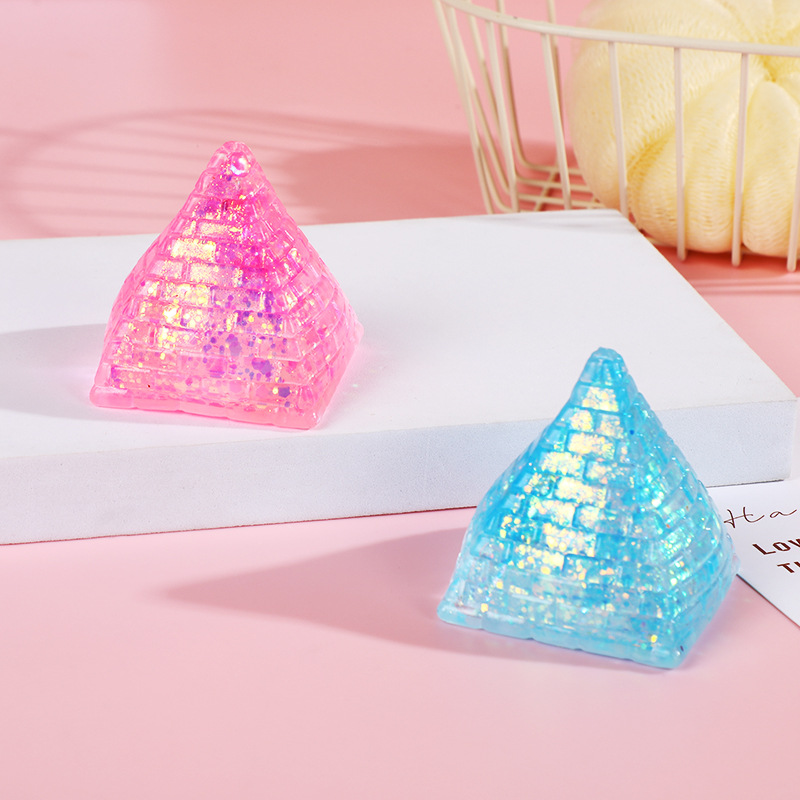 Children's Decompression Squeezing Toy Educational Toys Vent Pyramid Decompression Toys Online Popular Pressure Reduction Toy Spot
