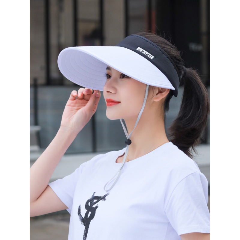 sun hat female summer sun protection foldable outdoor cycling hat leisure big brim air top hat hat female