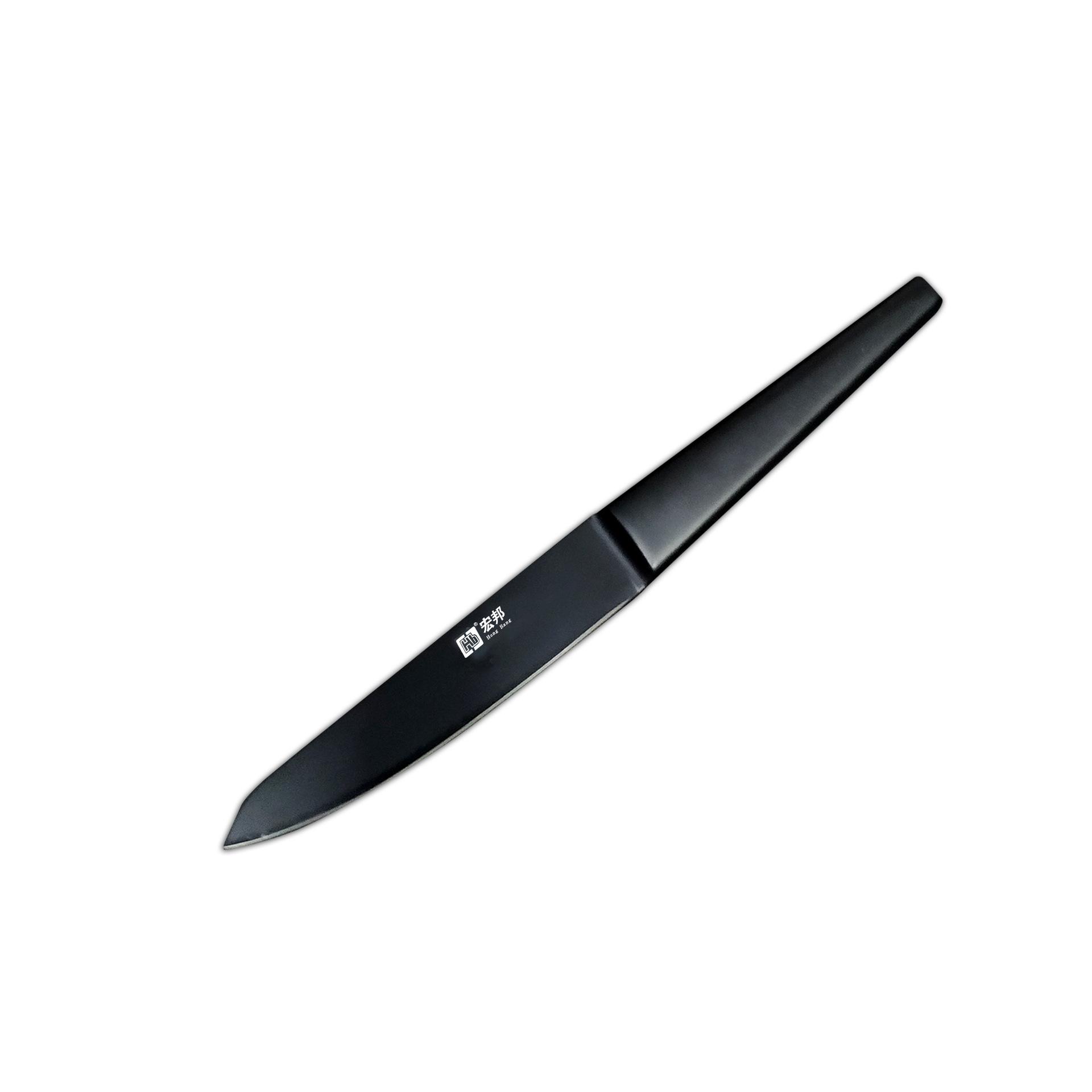 [Manufacturer] Stainless Steel Sharp Black Steel Kitchen Suit Black Blade Knife Household Kitchen Knife Slice Kitchen Fruit Knife