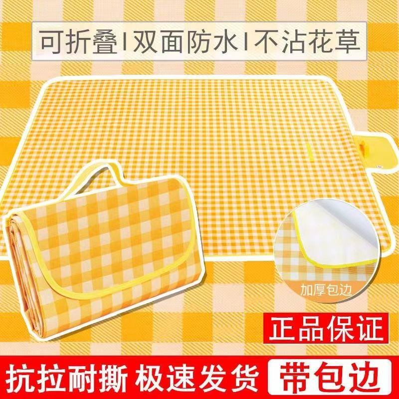 Picnic Mat Outdoor Moisture Proof Pad Portable Spring Outing Mat Picnic Blanket Ins Style Camping Mat Picnic Supplies