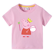2023新款小猪童装儿童夏装短袖T恤女童打底衫宝宝半袖T恤童上衣