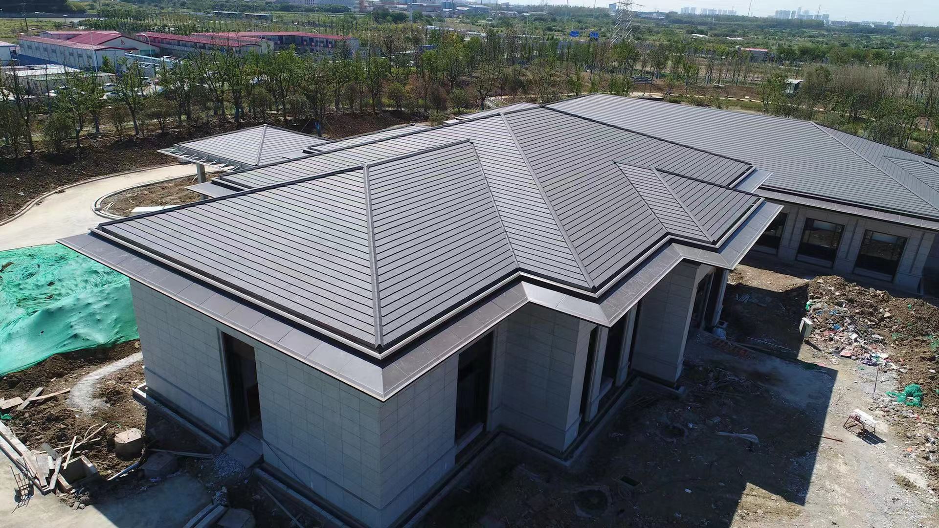 陶瓦进口西瓦欧式建筑用别墅屋面瓦新型屋面系统承接屋面改造