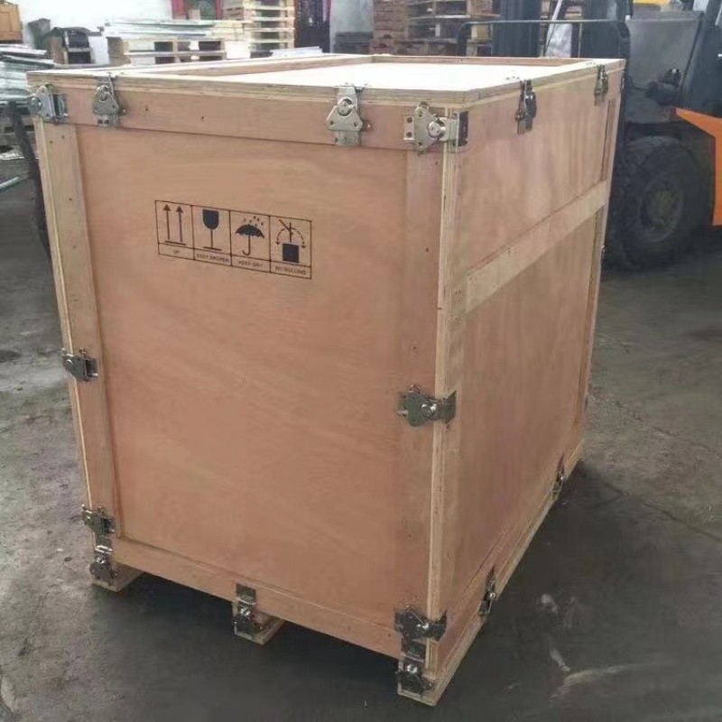 展会物流卡扣木箱可拆卸带万向轮手推箱免熏蒸胶合板出口包装木箱