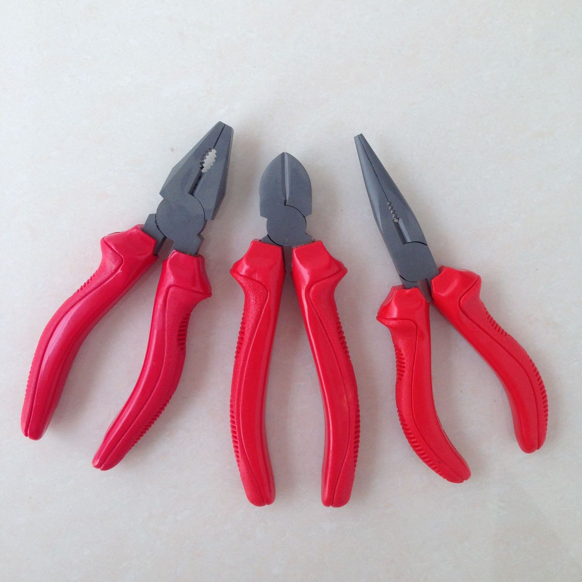 钳子镍铁黑镍化兰电容抛光发黑钼色678寸美式尖咀斜咀钢丝钳