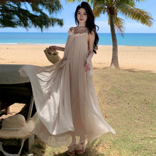 海边度假风仙女连衣裙氛围感沙滩拍照长裙夏