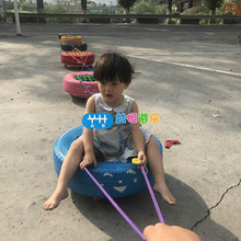 幼儿园户外轮胎玩具彩色轮胎带网上漆轮胎车滑板车感统器材平衡车