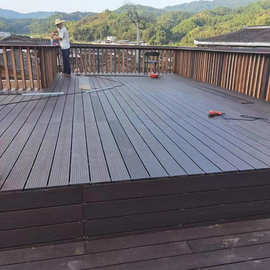 重竹木地板户外工地户外地板阳台碳化庭院纤维楼顶墙板材景区景点