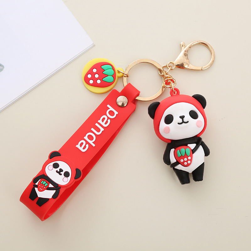 Panda Keychain Pendant Keychain Pendant Wholesale Strap Innovative Cartoon Cute Hang Decorations Panda Keychain