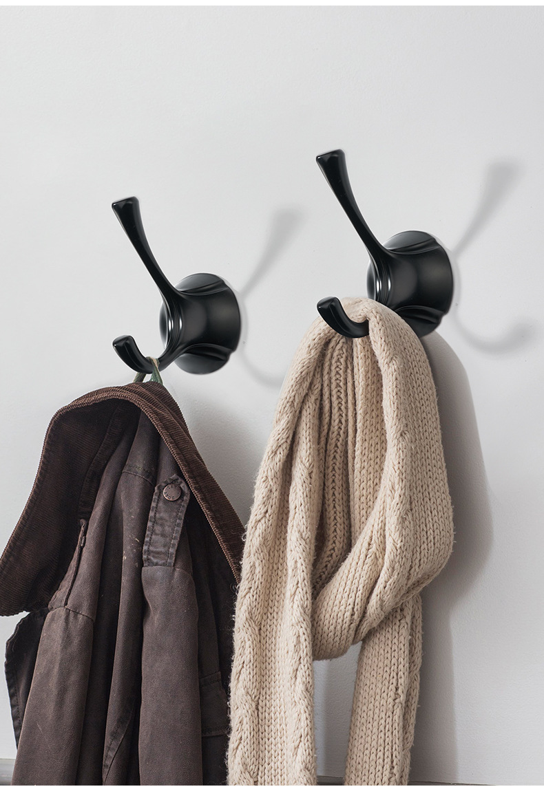 欧式单个衣服衣帽钩挂衣钩壁挂墙壁试衣间进门玄关衣柜挂钩免打孔