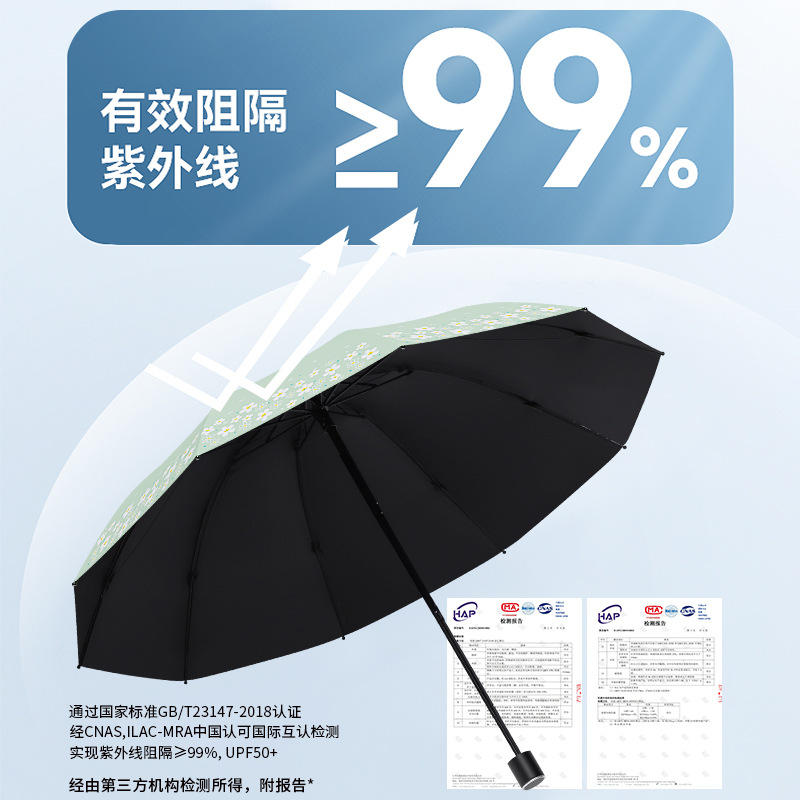 INS Manual plus-Sized Double Umbrella Summer Windshield Sun Umbrella Female UV Protection Factory Wholesale Wholesale