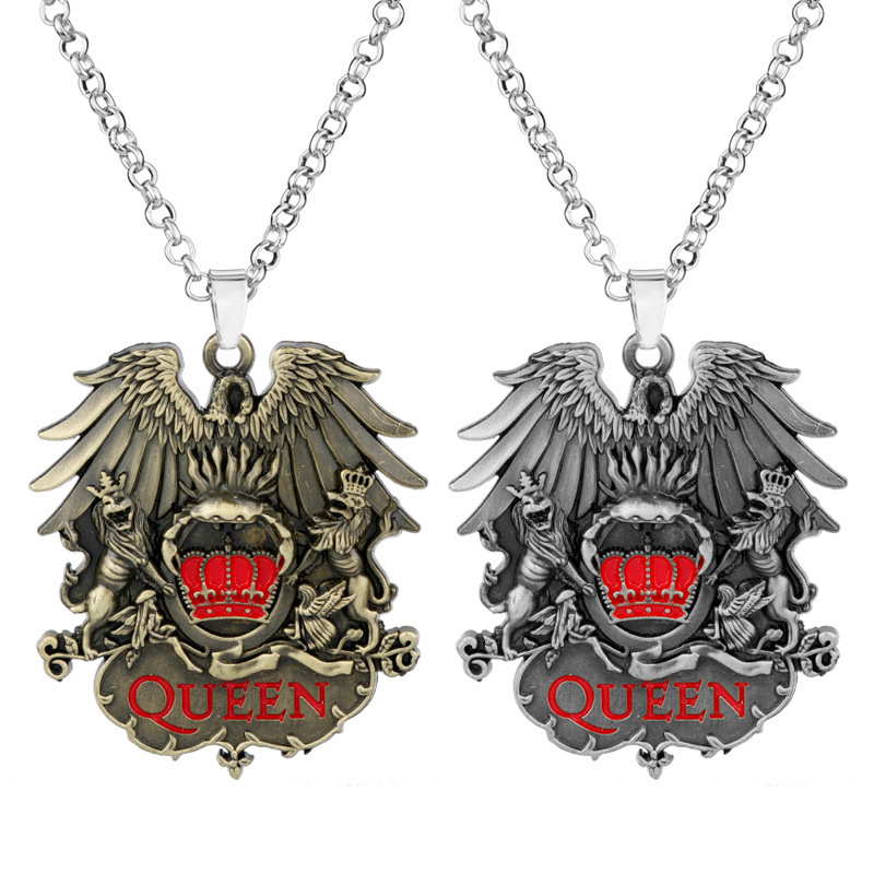 新款 英国摇滚乐队 queen 皇后乐队标志吊坠项链钥匙扣 现货批发