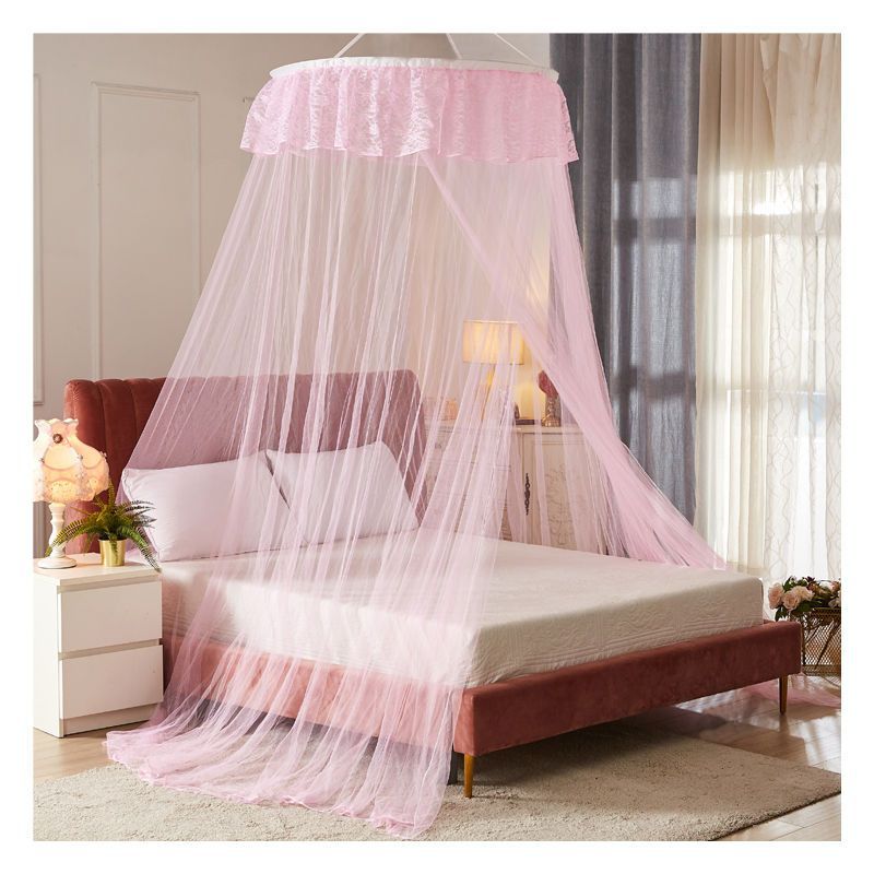 圆顶蚊帐家用吊顶免安装单人1.2双人1.5米1.