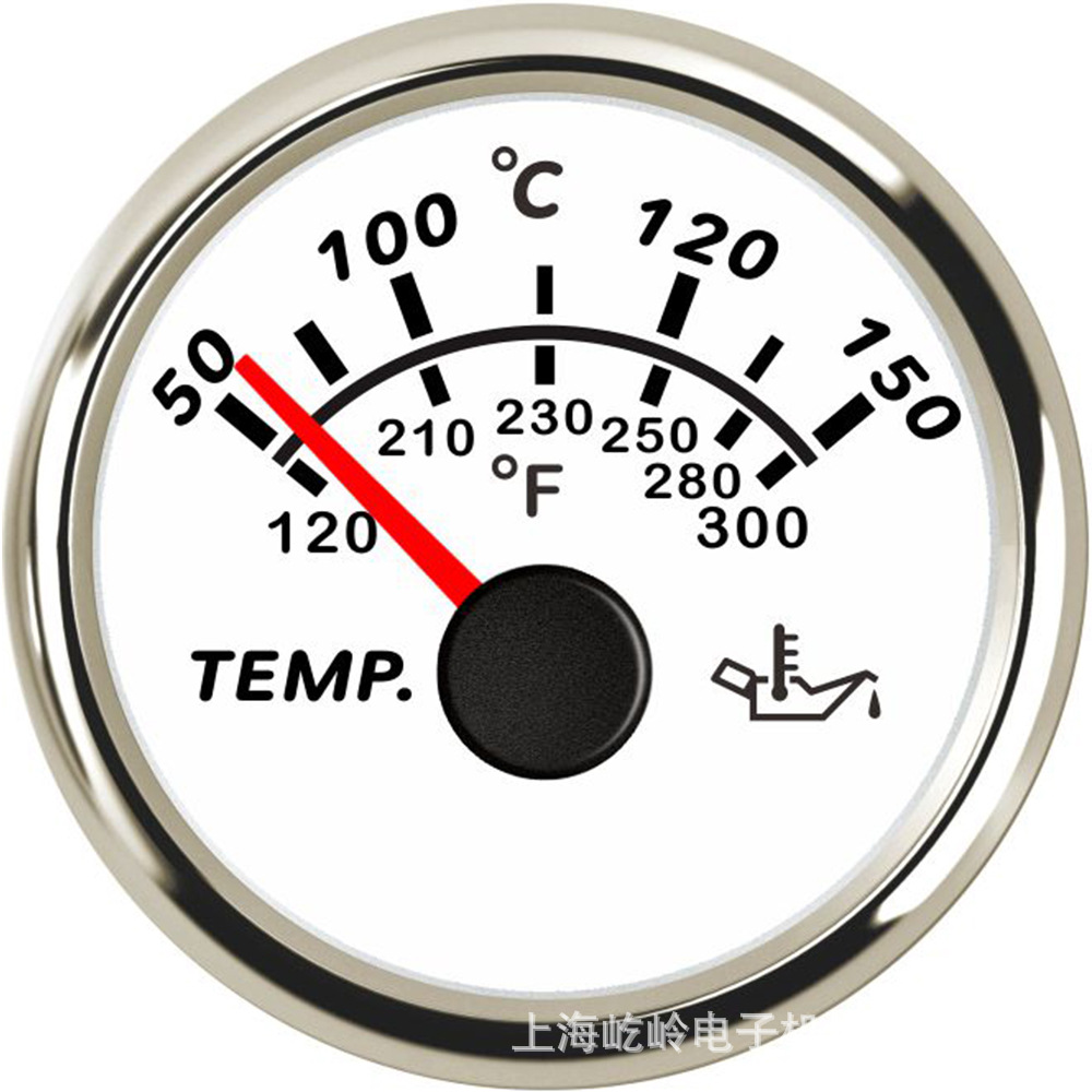52mm指针油温表货车汽车卡车客船轮船柴油机改装通用油温表温度表