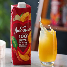 俄罗斯进口果汁nfc橙汁石榴汁苹果菠萝汁混合口味夏季饮料瓶装1L