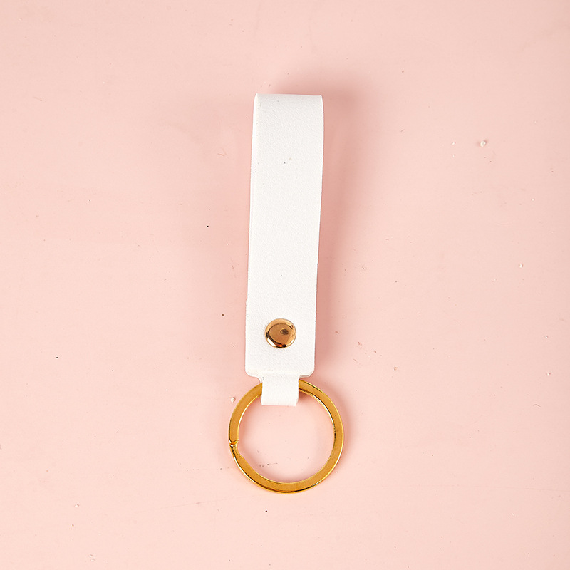 Creative Leather Car Key Ring Pendant Fashion Fashionable Bag Pendant Couple Lady Key Chain Ring Gift Gift