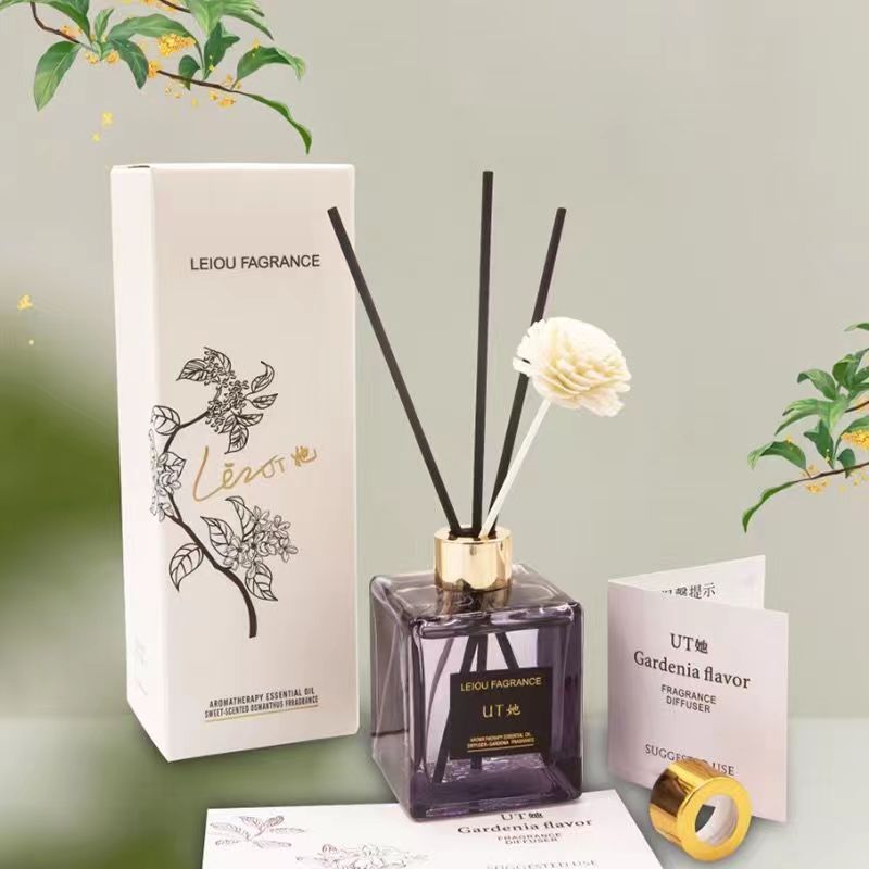 Authentic Ut She Gardenia Fragrance Aromatherapy Home Indoor Long-Lasting Fragrance U He You She No Fire Essential Oil Perfume Wholesale