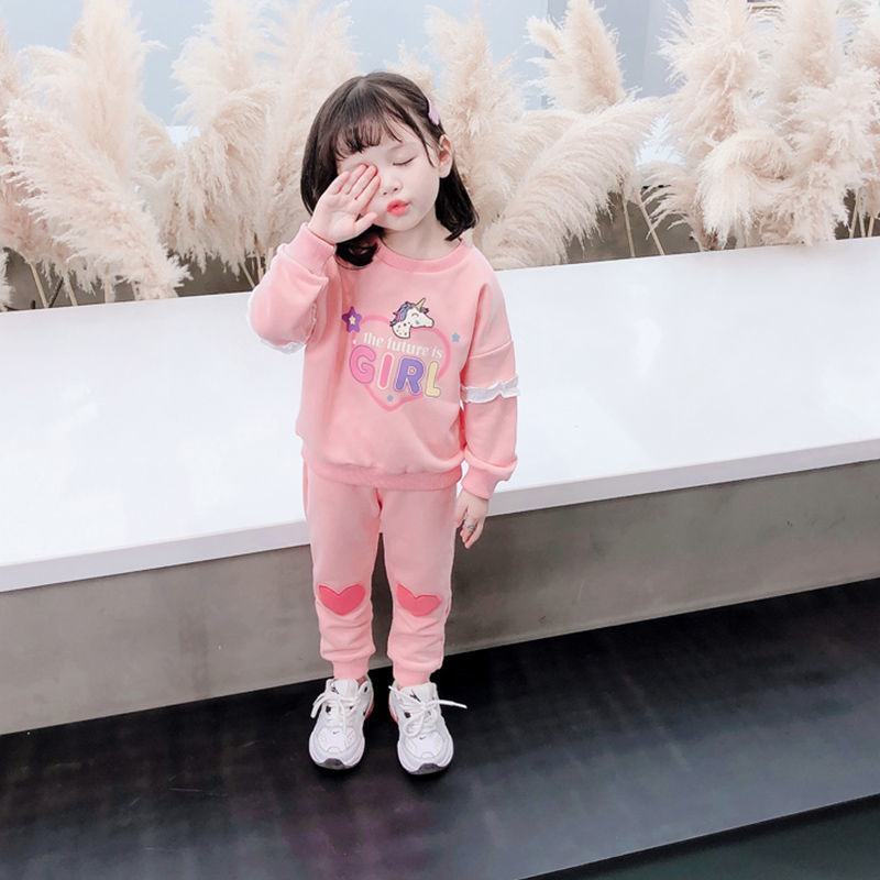 秋童装女六岁图片