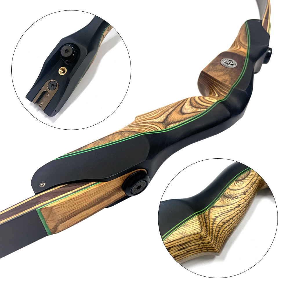 黑猎人黑鲨双用口反曲弓ilf插片接口射击射箭器材比赛装备弓弹射